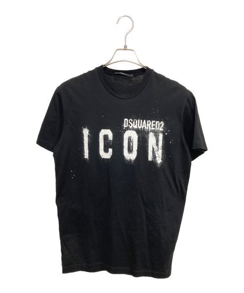 DSQUARED2（ディースクエアード）DSQUARED2 (ディースクエアード) Tシャツ ブラック サイズ:Ｍの古着・服飾アイテム