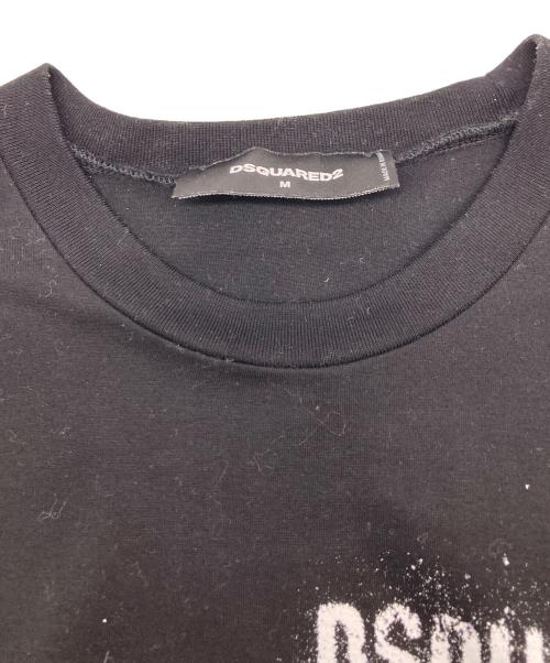 DSQUARED2（ディースクエアード）DSQUARED2 (ディースクエアード) Tシャツ ブラック サイズ:Ｍの古着・服飾アイテム