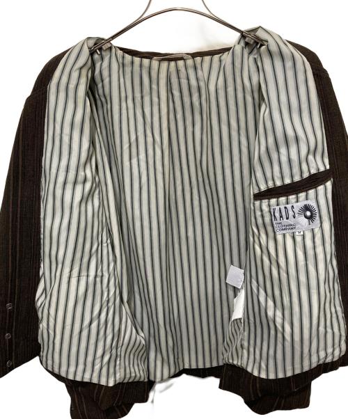 KADS THE CLOTHING COMPANY（キャッツザクロージングカンパニー）KADS THE CLOTHING COMPANY (キャッツザクロージングカンパニー) 古着オーバーサイズジャケット ブラウン サイズ:Ｍの古着・服飾アイテム