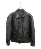 KADOYA MACEESカドヤ・マシーズ）の古着「シープレザーブルゾン」｜ブラック