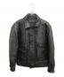 KADOYA MACEES（カドヤ・マシーズ）の古着「シープレザーブルゾン」｜ブラック