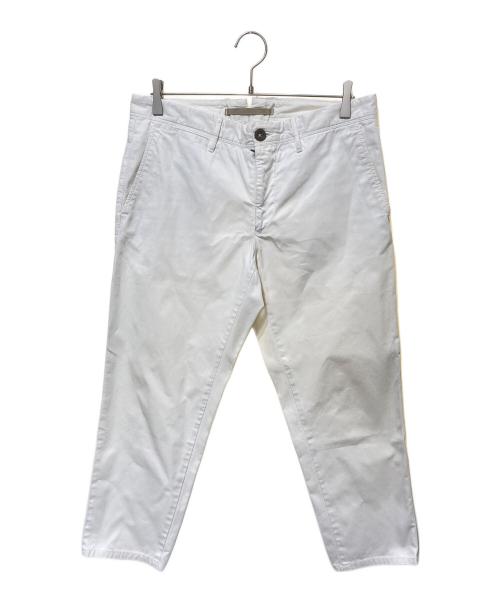 INCOTEX（インコテックス）INCOTEX (インコテックス) コットントラウザーパンツ ホワイト サイズ:33の古着・服飾アイテム