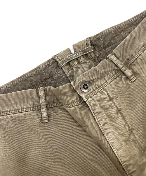 INCOTEX（インコテックス）INCOTEX (インコテックス) パッチワークトラウザー オリーブ サイズ:34の古着・服飾アイテム