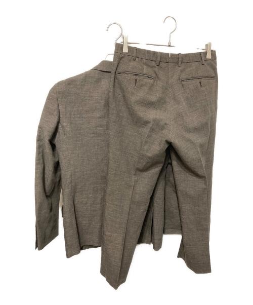 TOMORROW LAND（トゥモローランド）TOMORROW LAND (トゥモローランド) DALSASSOウールリネンセットアップスーツ ブラウン サイズ:Ｓの古着・服飾アイテム