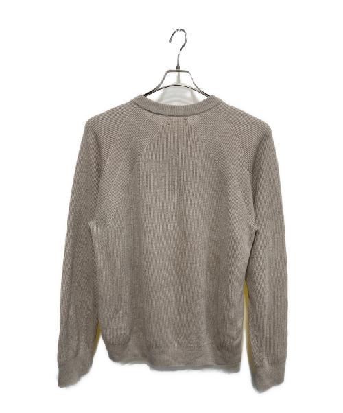 UNFIL（アンフィル）UNFIL (アンフィル) フレンチリネンリブニットプルオーバー アイボリー サイズ:4の古着・服飾アイテム