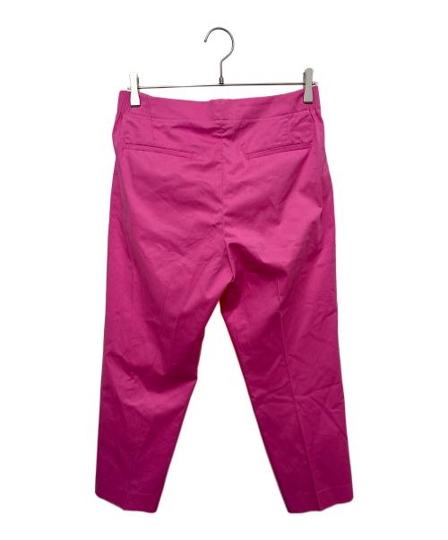 DRAWER（ドゥロワー）DRAWER (ドゥロワー) 1タック テーパードパンツ ショッキングピンク サイズ:40の古着・服飾アイテム