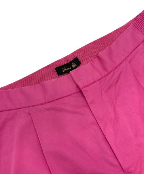 DRAWER（ドゥロワー）DRAWER (ドゥロワー) 1タック テーパードパンツ ショッキングピンク サイズ:40の古着・服飾アイテム