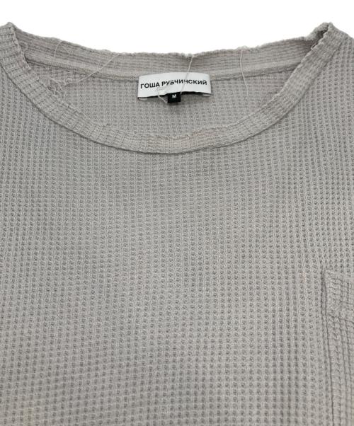 Gosha Rubchinskiy（ゴーシャラブチンスキー）Gosha Rubchinskiy (ゴーシャラブチンスキー) S/Sサーマルカットソー グレー サイズ:Ｍの古着・服飾アイテム