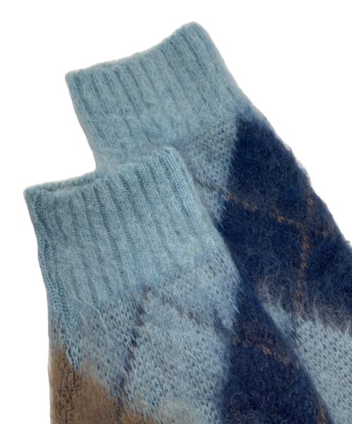 Needles（ニードルズ）Needles (ニードルズ) モヘアアーガイルニット スカイブルー サイズ:Ｍの古着・服飾アイテム