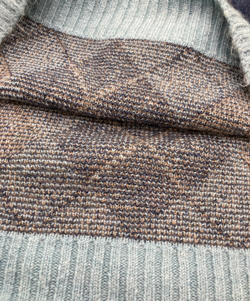 Needles（ニードルズ）Needles (ニードルズ) モヘアアーガイルニット スカイブルー サイズ:Ｍの古着・服飾アイテム