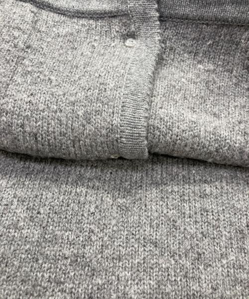 MACPHEE（マカフィー）MACPHEE (マカフィー) ムートン クルーネックカーディガン グレー サイズ:Ｓの古着・服飾アイテム