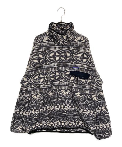 Patagonia（パタゴニア）Patagonia (パタゴニア) ライトウェイト シンチラスナップT ホワイト×グレー サイズ:Lの古着・服飾アイテム