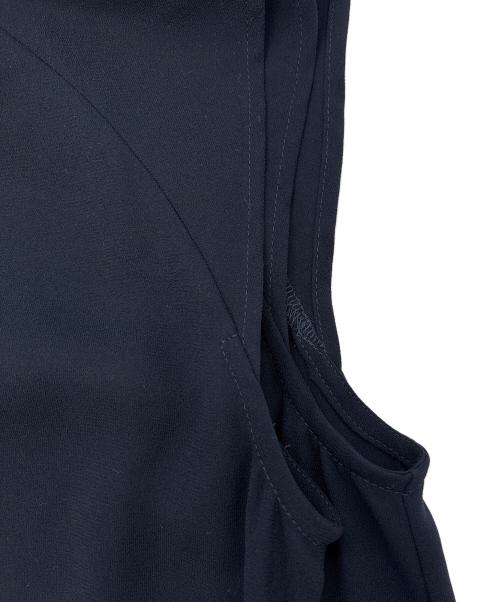 maison de R（メゾンドアール）maison de R (メゾンドアール) ジョーゼットプリーツワンピース ネイビー サイズ:FREEの古着・服飾アイテム