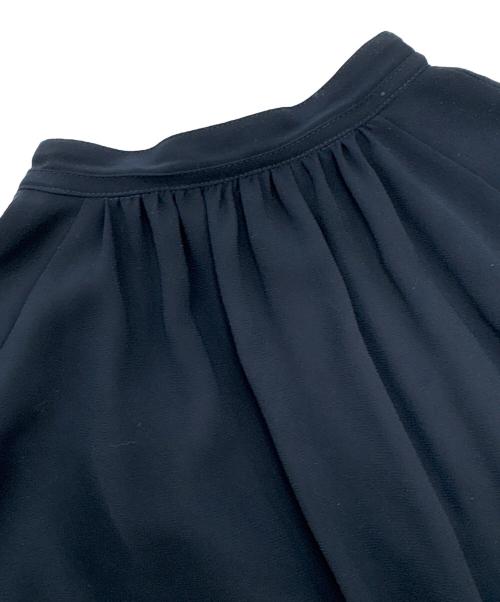 maison de R（メゾンドアール）maison de R (メゾンドアール) ジョーゼットプリーツワンピース ネイビー サイズ:FREEの古着・服飾アイテム