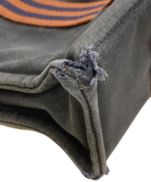 HERMES（エルメス）HERMES (エルメス) フールトゥ トート PM ハンドバッグ ネイビー×ブラウンの古着・服飾アイテム
