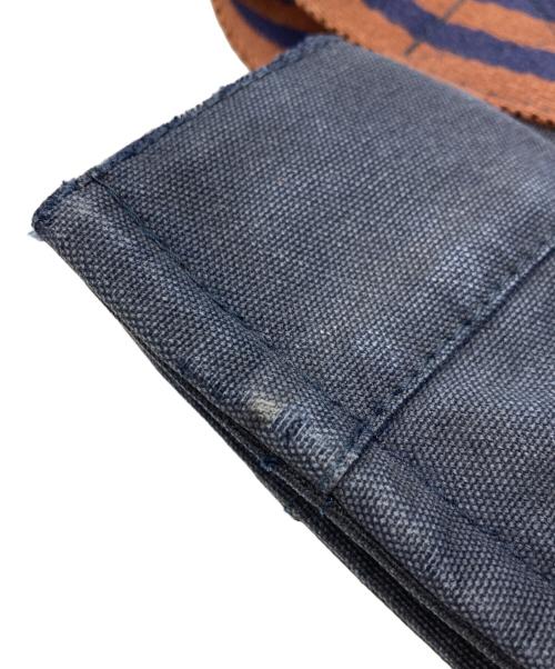 HERMES（エルメス）HERMES (エルメス) フールトゥ トート PM ハンドバッグ ネイビー×ブラウンの古着・服飾アイテム