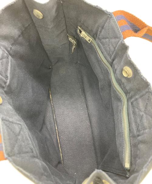 HERMES（エルメス）HERMES (エルメス) フールトゥ トート PM ハンドバッグ ネイビー×ブラウンの古着・服飾アイテム