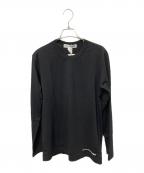 COMME des GARCONS SHIRTコムデギャルソンシャツ）の古着「Long Sleeve Knit T-Shirt」｜ブラック