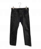LEVI'S PReMIUM×EDIFICEリーバイス プレミアム×エディフィス）の古着「30th 別注 501(R) BLACK デニムパンツ」｜ブラック