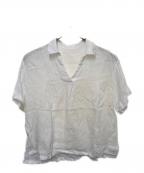 23区ニジュウサンク）の古着「LIBECO プルオーバーシャツ」｜ホワイト