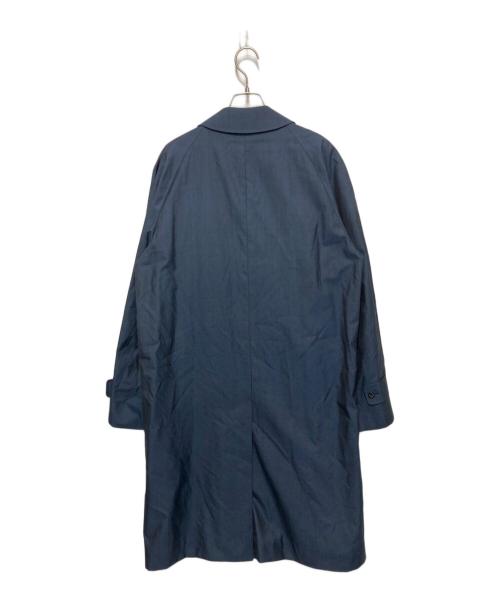 Aquascutum（アクアスキュータム）Aquascutum (アクアスキュータム) ウールシルク ステンカラーコート ネイビー サイズ:38の古着・服飾アイテム