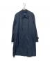 Aquascutum（アクアスキュータム）の古着「ウールシルク ステンカラーコート」｜ネイビー