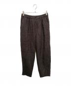 MORRIS&SONSモリスアンドサンズ）の古着「リネンイージーパンツ」｜ブラウン