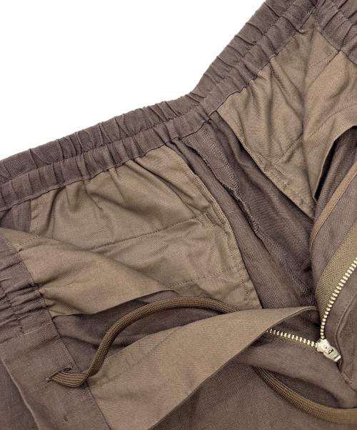 MORRIS&SONS（モリスアンドサンズ）MORRIS&SONS (モリスアンドサンズ) リネンイージーパンツ ブラウン サイズ:1の古着・服飾アイテム