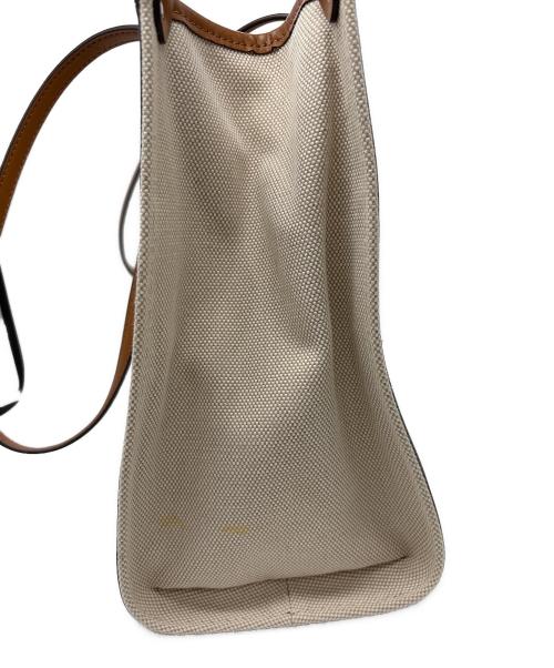 Kate Spade（ケイトスペード）Kate Spade (ケイトスペード) トートバッグ アイボリー×ブラウンの古着・服飾アイテム