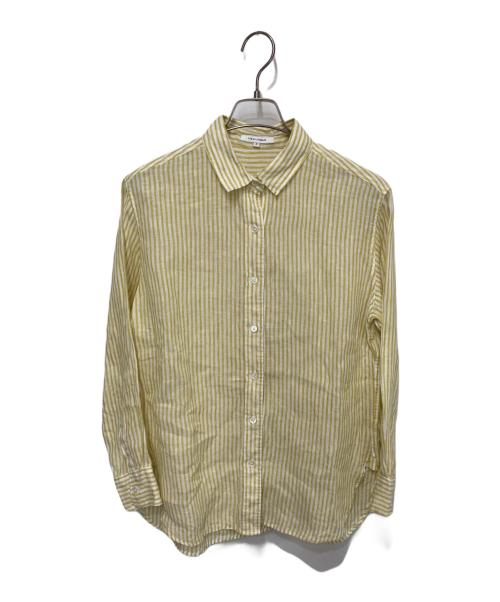 23区（ニジュウサンク）23区 (ニジュウサンク) 長袖シャツ イエロー サイズ:38の古着・服飾アイテム