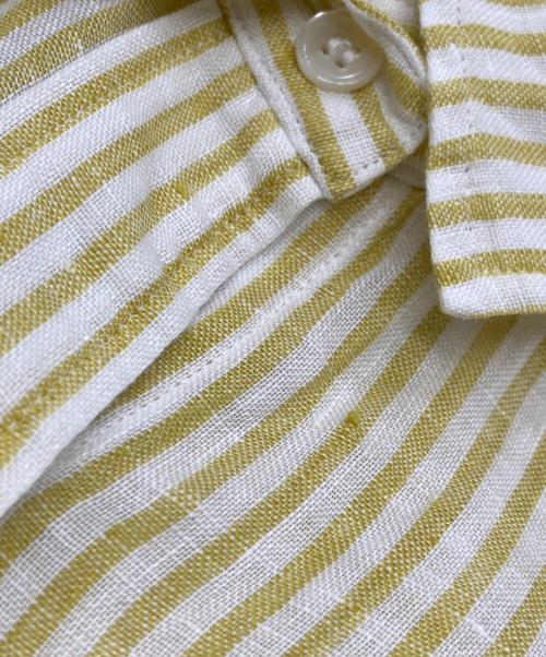 23区（ニジュウサンク）23区 (ニジュウサンク) 長袖シャツ イエロー サイズ:38の古着・服飾アイテム