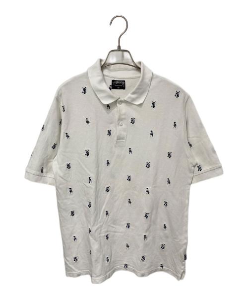 stussy（ステューシー）stussy (ステューシー) ポロシャツ ホワイト サイズ:Ｍの古着・服飾アイテム