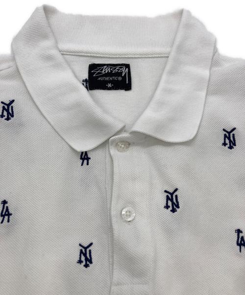 stussy（ステューシー）stussy (ステューシー) ポロシャツ ホワイト サイズ:Ｍの古着・服飾アイテム