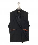 SUMI STYLEスミ スタイル）の古着「柄ポイントベスト」｜ブラック