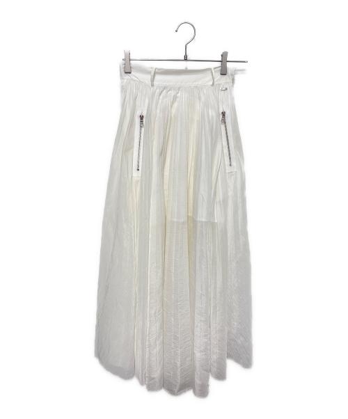 ARMANI EXCHANGE（アルマーニ エクスチェンジ）ARMANI EXCHANGE (アルマーニ エクスチェンジ) プリーツスカート ホワイト サイズ:2の古着・服飾アイテム