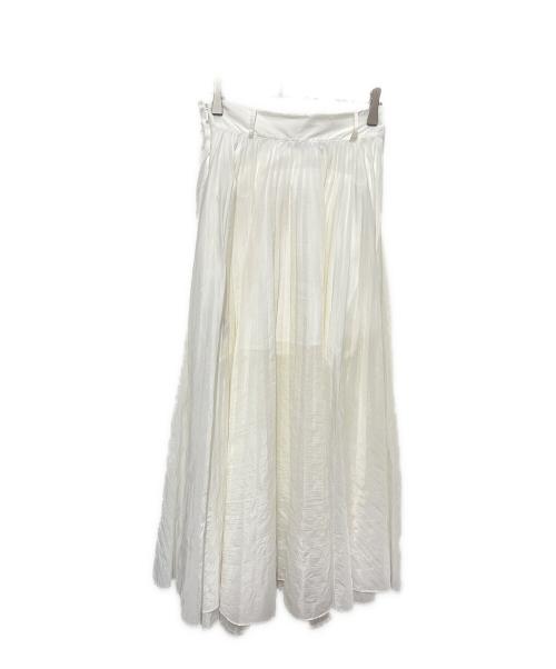 ARMANI EXCHANGE（アルマーニ エクスチェンジ）ARMANI EXCHANGE (アルマーニ エクスチェンジ) プリーツスカート ホワイト サイズ:2の古着・服飾アイテム