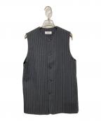LOEFFロエフ）の古着「ストライプベスト」｜グレー
