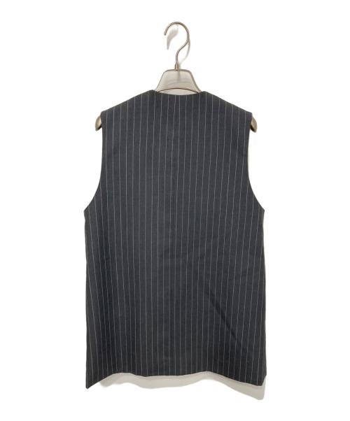 LOEFF（ロエフ）LOEFF (ロエフ) ストライプベスト グレー サイズ:FREEの古着・服飾アイテム