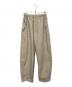 H BEAUTY&YOUTH（エイチ ビューティー&ユース）の古着「タイプライタースノーパンツ」｜ベージュ