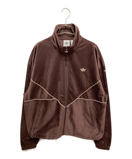 adidas（アディダス）adidas (アディダス) アディカラーシーズナルトラックジャケット ブラウン サイズ:Ｍの古着・服飾アイテム