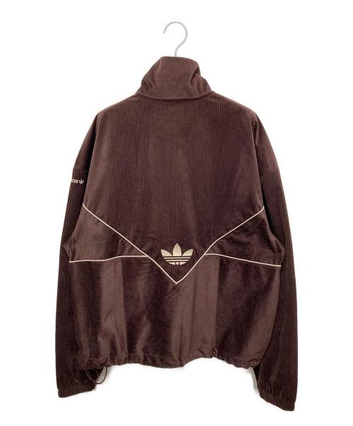adidas（アディダス）adidas (アディダス) アディカラーシーズナルトラックジャケット ブラウン サイズ:Ｍの古着・服飾アイテム