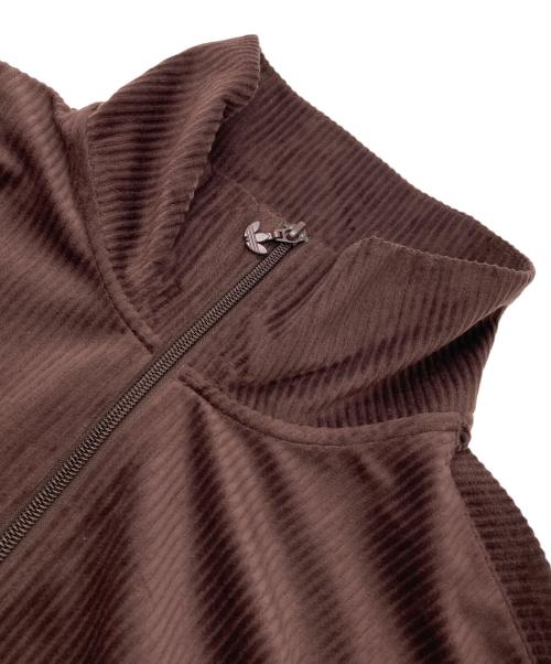 adidas（アディダス）adidas (アディダス) アディカラーシーズナルトラックジャケット ブラウン サイズ:Ｍの古着・服飾アイテム