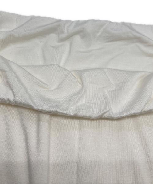 yo BIOTOP Lingerie（ヨー ビオトープ ランジェリー）yo BIOTOP Lingerie (ヨー ビオトープ ランジェリー) silk jersey tight skirt ホワイトの古着・服飾アイテム