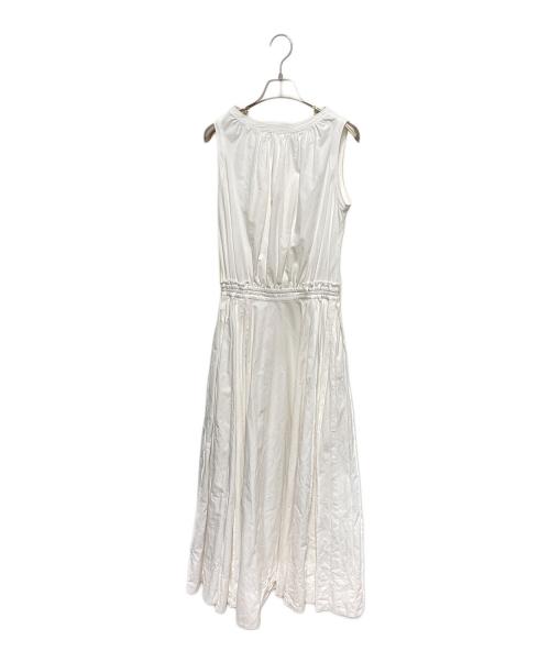 CASA FLINE（カーサフライン）CASA FLINE (カーサフライン) ブラウジングノースリーブシャツワンピース ホワイト サイズ:FREEの古着・服飾アイテム