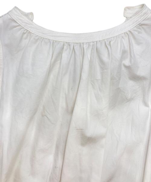 CASA FLINE（カーサフライン）CASA FLINE (カーサフライン) ブラウジングノースリーブシャツワンピース ホワイト サイズ:FREEの古着・服飾アイテム