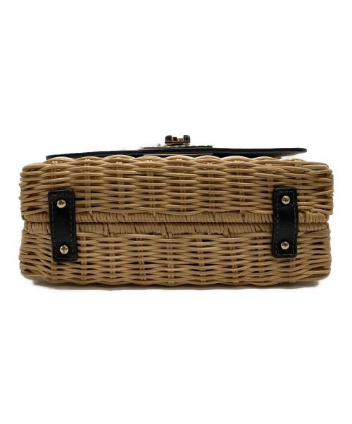 FURLA（フルラ）FURLA (フルラ) 1927 ミニクロスボディーバッグ ブラック×ベージュの古着・服飾アイテム