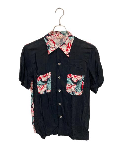 Sun Surf（サンサーフ）Sun Surf (サンサーフ) フラガールアロハシャツ ブラック サイズ:Ｍの古着・服飾アイテム