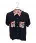 Sun Surf（サンサーフ）の古着「フラガールアロハシャツ」｜ブラック