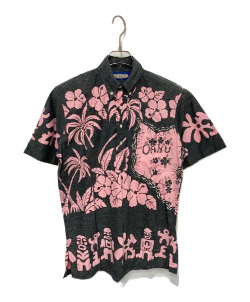 reyn spooner（レイン スプナー）reyn spooner (レイン スプナー) アロハシャツ グレー×ピンク サイズ:FREEの古着・服飾アイテム