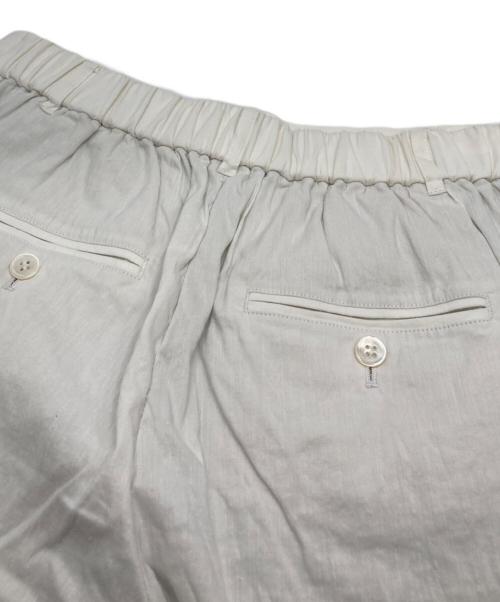 23区（ニジュウサンク）23区 (ニジュウサンク) リネンレーヨンストレッチ ワイドパンツ ホワイト サイズ:38の古着・服飾アイテム